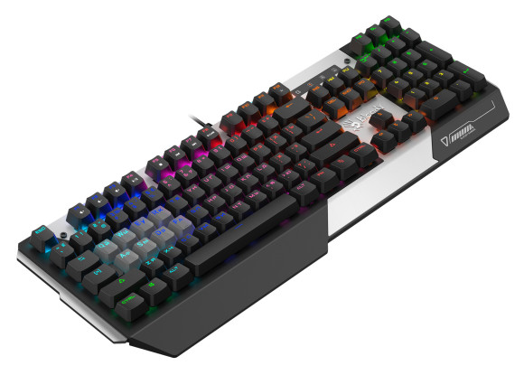 Клавиатура A4Tech B865R механическая серый/черный USB for gamer LED кабель 1.8м