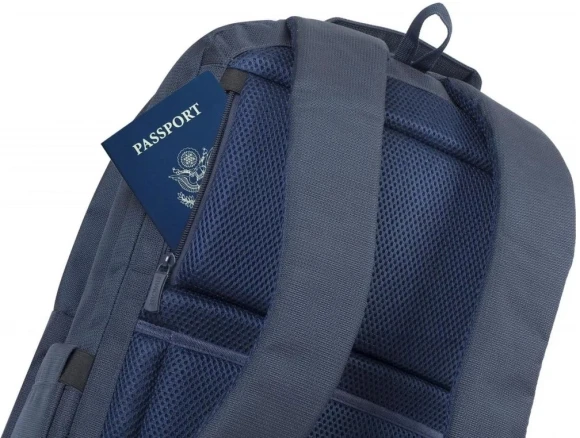 Рюкзак для ноутбука 17.3" Riva 8460 темно-синий полиэстер женский дизайн (8460 BLUE)