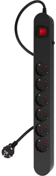 Сетевой фильтр Ippon NF-EU-3-10 3м (6 розеток) черный (коробка) Сетевой фильтр Ippon NF-EU-3-10 3м (6 розеток) черный (коробка)