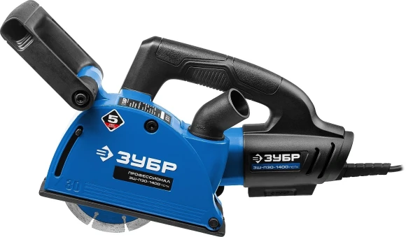Штроборез Зубр Профессионал ЗШ-П30-1400 ПСТК 8800об/мин 1400W синий ДА