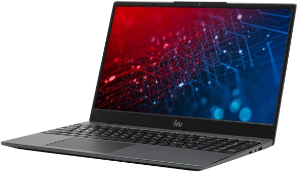 Ноутбук IRU Калибр 15PH Ryzen 7 5700U 16Gb SSD512Gb AMD Radeon Graphics 15.6" IPS FHD (1920x1080) FreeDOS black WiFi BT Cam 4350mAh (2057199)