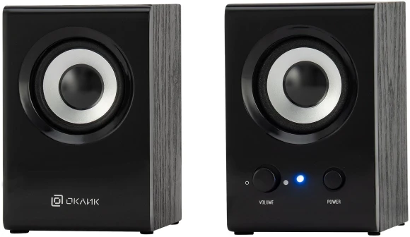 Колонки Оклик OK-160 2.0 черный 6Вт