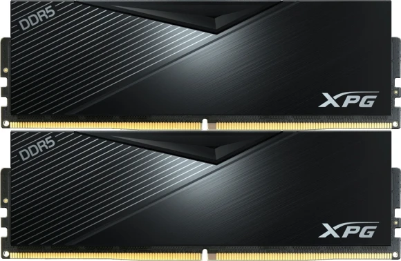 Память DDR5 2x32GB 6400MHz A-Data AX5U6400C3232G-DCLABK XPG Lancer RTL Gaming PC5-51200 CL32 DIMM 288-pin 1.4В kit dual rank с радиатором Ret