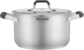 Кастрюля Rondell Stolz RDS-1754 5.2л. d=24см (с крышкой) стальной Кастрюля Rondell Stolz RDS-1754 5.2л. d=24см (с крышкой) стальной