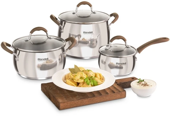 Ковш Rondell Konzept RDS-1228 1.1л. d=14см (с крышкой) стальной