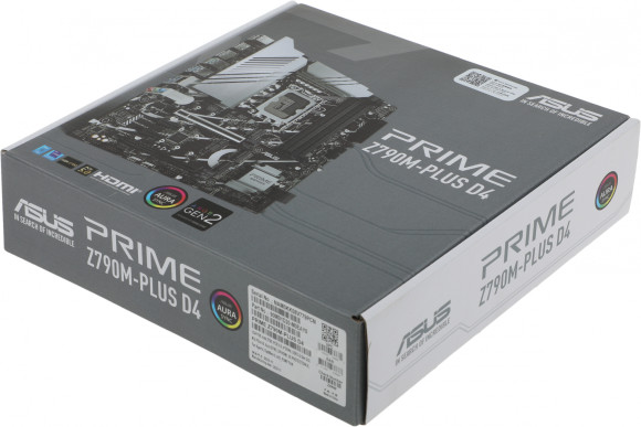 Материнская плата Asus PRIME Z790M-PLUS D4 Soc-1700 Intel Z790 4xDDR4 mATX AC`97 8ch(7.1) GbLAN RAID+HDMI+DP