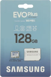 Флеш карта microSDXC 128GB Samsung MB-MC128SA/EU EVO Plus + adapter Флеш карта microSDXC 128GB Samsung MB-MC128SA/EU EVO Plus + adapter