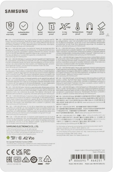 Флеш карта microSDXC 128GB Samsung MB-MC128SA/EU EVO Plus + adapter Флеш карта microSDXC 128GB Samsung MB-MC128SA/EU EVO Plus + adapter