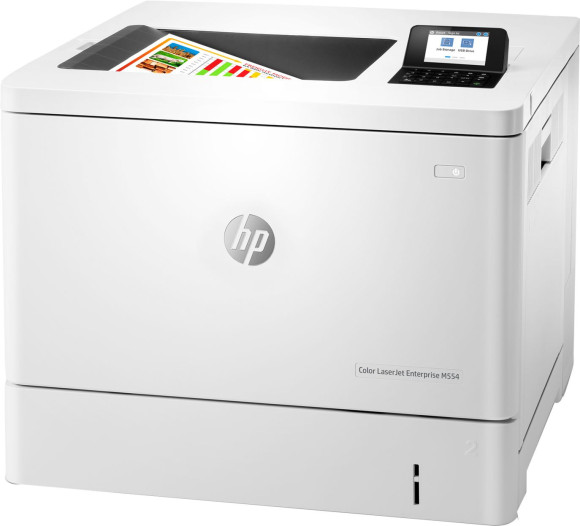 Принтер лазерный HP Color LaserJet Enterprise M554dn (7ZU81A) A4 Duplex белый