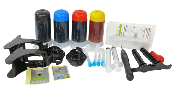 Заправочный набор Cactus CS-RK-PG445-CL446 голубой/пурпурный/желтый/черный набор 5x30мл для Canon Pixma MG2440/MG2540/ Заправочный набор Cactus CS-RK-PG445-CL446 голубой/пурпурный/желтый/черный набор 5x30мл для Canon Pixma MG2440/MG2540/