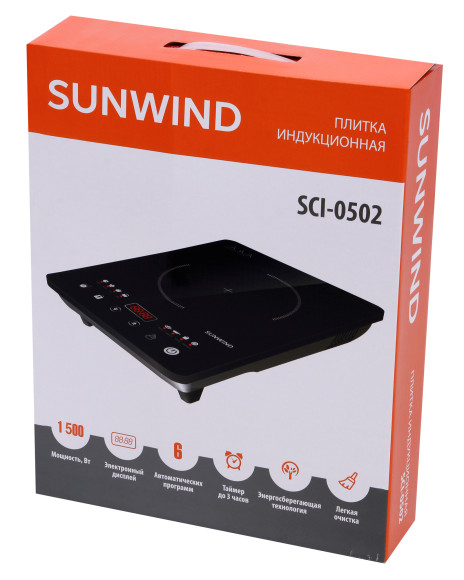 Плита Индукционная SunWind SCI-0502 черный стеклокерамика (настольная) Плита Индукционная SunWind SCI-0502 черный стеклокерамика (настольная)