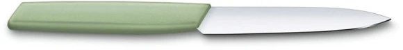 Нож кухонный Victorinox Swiss Modern (6.9006.1042) стальной универсальный лезв.100мм прямая заточка зеленый