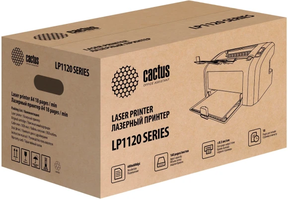 Принтер лазерный Cactus CS-LP1120NWW A4 белый (в комплекте: картридж + кабель USB, Ethernet) Принтер лазерный Cactus CS-LP1120NWW A4 белый (в комплекте: картридж + кабель USB, Ethernet)