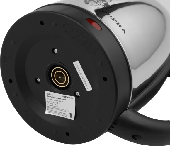 Чайник электрический Supra KES-1802S 1.8л. 1500Вт нержавеющая сталь/черный корпус: металл/пластик