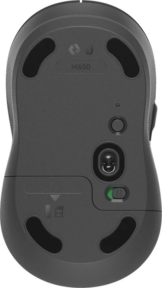 Мышь Logitech M650 Large графитовый оптическая 4000dpi silent беспров. BT/Radio USB 5but (910-006247)