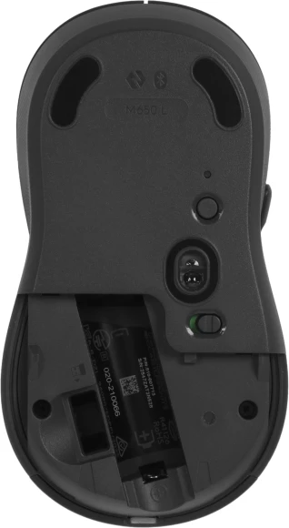 Мышь Logitech M650 Large графитовый оптическая 4000dpi silent беспров. BT/Radio USB 5but (910-006247)