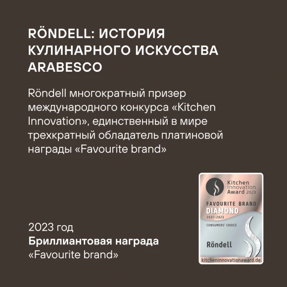 Френч-пресс Rondell Brando RDS-2027 1.0л черный/стальной