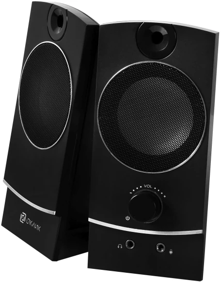 Колонки Оклик OK-118 2.0 черный 4Вт