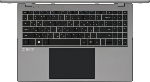 Ноутбук Osio BaseLine B150i-010s N-series N200 8Gb SSD512Gb Intel UHD Graphics 15.6" IPS FHD (1920x1080) Windows 11 Home silver WiFi BT Cam 5000mAh