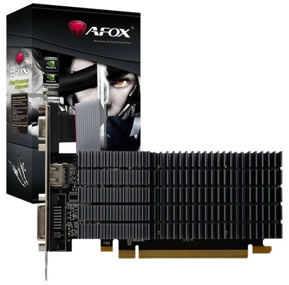 Видеокарта Afox PCI-E 2.0 AF710-2048D3L5 NVIDIA GeForce GT 710 2Gb 64bit DDR3 954/1333 DVIx1 HDMIx1 CRTx1 HDCP Ret