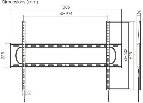 Кронштейн для телевизора Ultramounts UM825F черный 60"-120" макс.120кг настенный фиксированный Кронштейн для телевизора Ultramounts UM825F черный 60"-120" макс.120кг настенный фиксированный