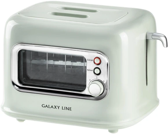 Тостер Galaxy Line GL 2914 900Вт мятный