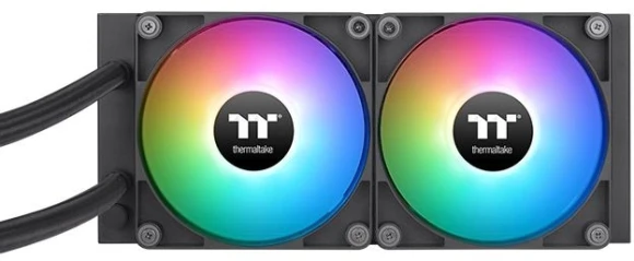 Система водяного охлаждения Thermaltake TH240 V2 Ultra ARGB Soc-AM5/AM4/1200/1700/1851 черный 4-pin 25.8dB Al+Cu LCD Ret (CL-W383-PL12SW-A)