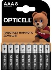Батарея Opticell Basic LR03 AAA (8шт) блистер Батарея Opticell Basic LR03 AAA (8шт) блистер