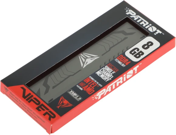 Память DDR4 8Gb 3200MHz Patriot PVS48G320C6 Viper Steel RTL Gaming PC4-25600 CL16 DIMM 288-pin 1.35В с радиатором Ret