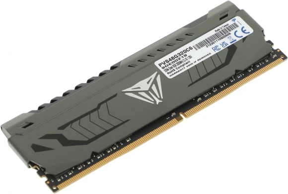 Память DDR4 8Gb 3200MHz Patriot PVS48G320C6 Viper Steel RTL Gaming PC4-25600 CL16 DIMM 288-pin 1.35В с радиатором Ret