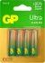 Батарея GP Ultra Alkaline 15AUA21-2CRSBC4 AA (4шт) блистер