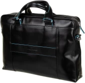Деловая сумка Piquadro Blue Square CA3335B2/N с отделением для ноутбука 15" черная натур.кожа