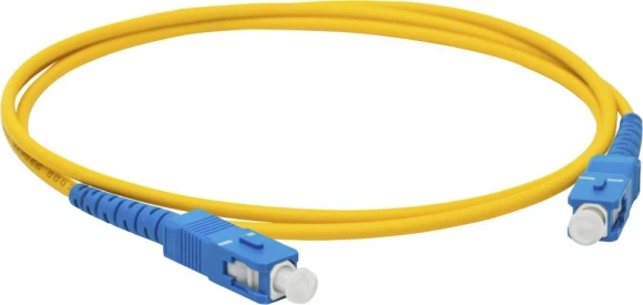 Патч-корд Lanmaster LAN-LC-SC/SU-2.0 1x9/125 OS2 LC-SC 2м LSZH желтый