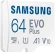 Флеш карта microSDXC 64GB Samsung MB-MC64SA EVO Plus + adapter