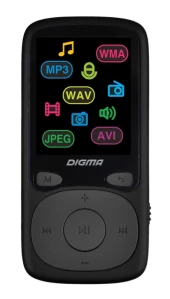 Плеер Hi-Fi Flash Digma B4 8Gb черный/1.8"/FM/microSDHC Плеер Hi-Fi Flash Digma B4 8Gb черный/1.8"/FM/microSDHC