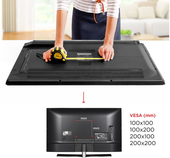 Кронштейн для телевизора Holder LCD-T2609 черный 22"-47" макс.40кг настенный наклон