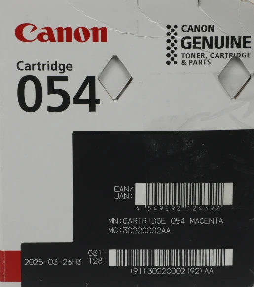 Картридж лазерный Canon 054M 3022C002/003 пурпурный бар.в компл. (1200стр.) для Canon MF645Cx/MF643Cdw/MF641Cw/LBP623Cdw/621Cw