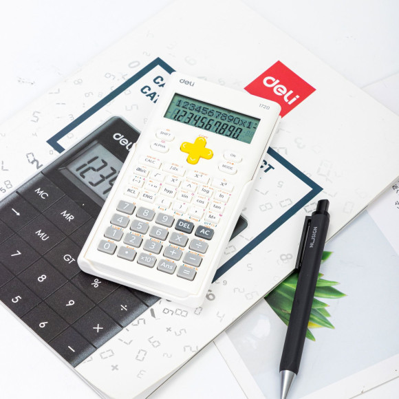 Калькулятор научный Deli E1720-white белый 10+2-разр. Калькулятор научный Deli E1720-white белый 10+2-разр.