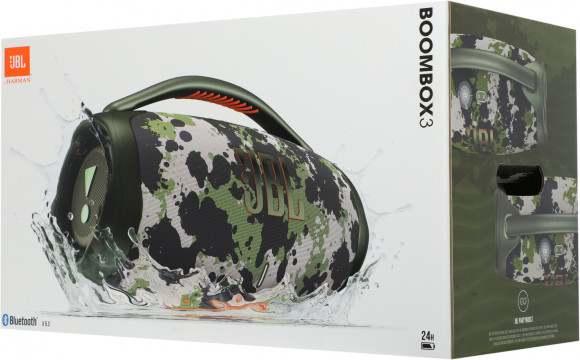 Колонка порт. JBL Boombox 3 камуфляж 180W 2.1 BT/USB 10000mAh (JBLBOOMBOX3SQUAD(EP/UK)) Колонка порт. JBL Boombox 3 камуфляж 180W 2.1 BT/USB 10000mAh (JBLBOOMBOX3SQUAD(EP/UK))