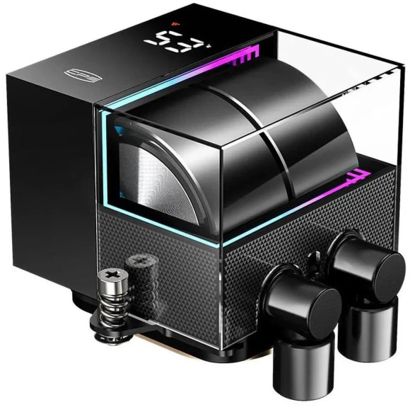 Система водяного охлаждения PcCooler DS360 Pro Digital ARGB Soc-AM5/AM4/1200/1700/1851 черный 4-pin 15-34.3dB Al LCD 310W Ret (D7-S360WBKN-GL)