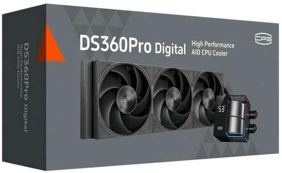 Система водяного охлаждения PcCooler DS360 Pro Digital ARGB Soc-AM5/AM4/1200/1700/1851 черный 4-pin 15-34.3dB Al LCD 310W Ret (D7-S360WBKN-GL)