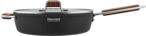 Сотейник Rondell Fjord RDA-1799 4.0л. d=28см (с крышкой) черный Сотейник Rondell Fjord RDA-1799 4.0л. d=28см (с крышкой) черный