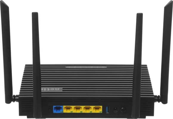 Роутер беспроводной Netis N6 AX1800 10/100/1000BASE-TX/4G ready черный
