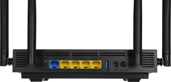 Роутер беспроводной Netis N6 AX1800 10/100/1000BASE-TX/4G ready черный