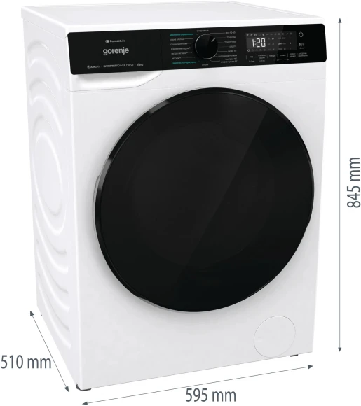 Стиральная машина Gorenje WD2PA854ADW/C класс: A++ загр.фронтальная макс.:8кг (с сушкой) белый инвертор Стиральная машина Gorenje WD2PA854ADW/C класс: A++ загр.фронтальная макс.:8кг (с сушкой) белый инвертор