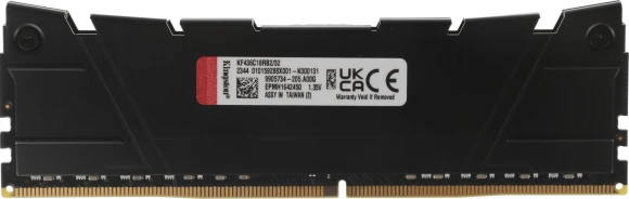 Память DDR4 32GB 3600MHz Kingston KF436C18RB2/32 Fury Beast RTL Gaming PC4-28800 CL18 DIMM 288-pin 1.35В single rank с радиатором Ret