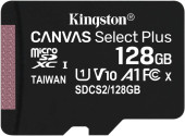 Флеш карта microSDXC 128GB Kingston SDCS2/128GBSP Canvas Select Plus w/o adapter Флеш карта microSDXC 128GB Kingston SDCS2/128GBSP Canvas Select Plus w/o adapter