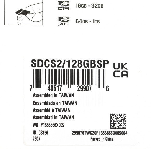 Флеш карта microSDXC 128GB Kingston SDCS2/128GBSP Canvas Select Plus w/o adapter Флеш карта microSDXC 128GB Kingston SDCS2/128GBSP Canvas Select Plus w/o adapter