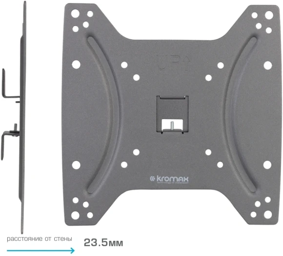 Кронштейн для телевизора Kromax OPTIMA-200 черный 15"-42" макс.25кг настенный фиксированный