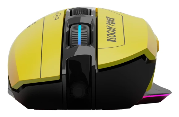 Мышь A4Tech Bloody W70 Max Punk желтый/черный оптическая 10000dpi USB 11but Мышь A4Tech Bloody W70 Max Punk желтый/черный оптическая 10000dpi USB 11but